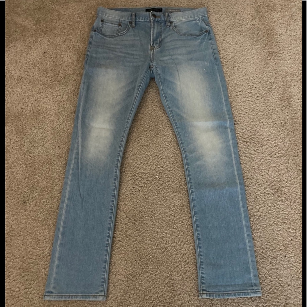 Mens Light Blue Aeropostale Skinny Jeans Size 29W x 30L